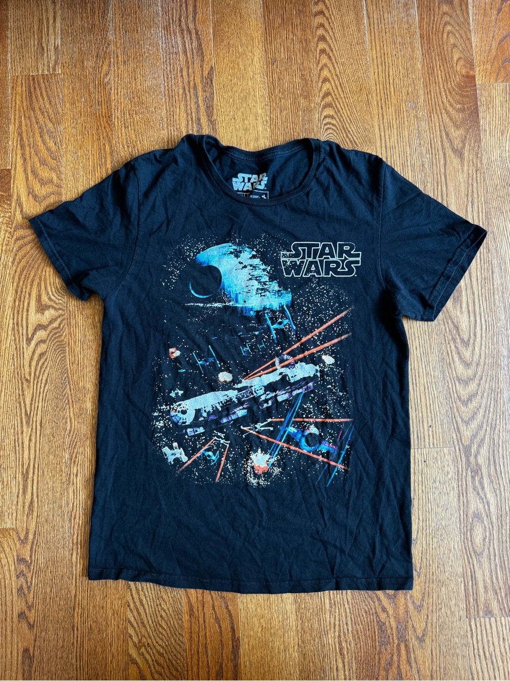 Star Wars Men’s M Death Star Graphic Tee Black